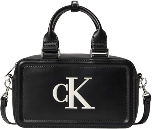 Sac Calvin Klein Bold Ck Bauletto Crossbody noir et élégant pour femme