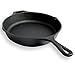 Produktbild Schukaps Brat Pfanne aus Gusseisen Durchmesser 26 cm (10,25" inches) Höhe 5cm - Rund Schwarz - Cast Iron Pan/Frying Pan/Skillet Round 26cm (10,25inches) x 5cm Height Plain Grill Pan Home |