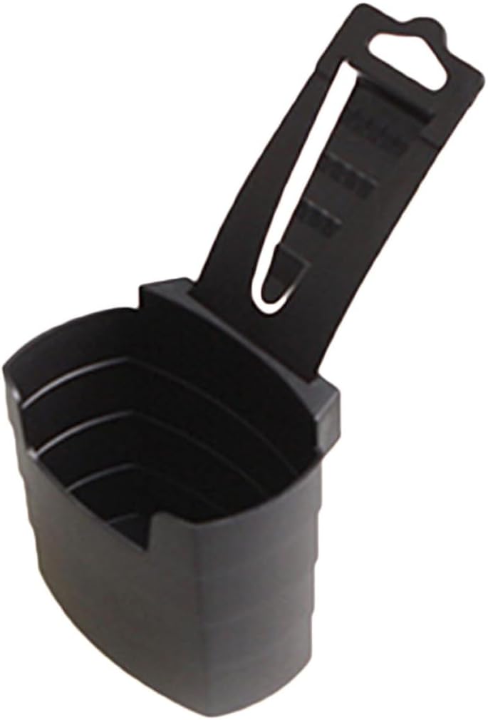 Universal Car French Fry Holder and Storage Box, Black Plastic