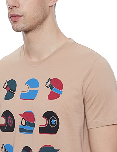 Image of Max Men's Printed Slim Fit T-Shirt