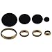 kit para quemadores de cocina de gas Samet - anillas + tapas de laton, 4 piezas