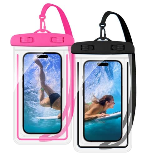 DiULi Custodia Universale per Telefono Impermeabile, 2PCS IPX8 Cover Subacquea,