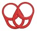 JugLug - Handle for Hydro Flask Type Bottles (Red) 2-Pack