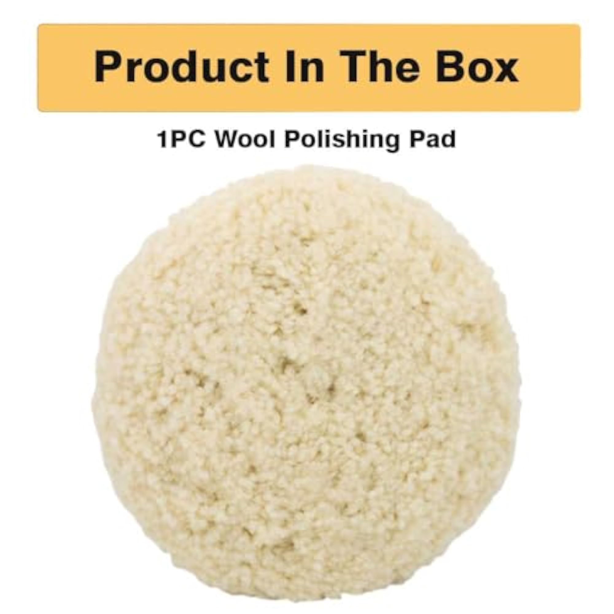 100% Wool Hook & Loop Grip Buffing Pad for Polishing