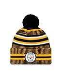 New Era Pittsburgh Steelers Beanie Knit Kids - NFL 2019 On Field Home - Yellow/Black - Youth