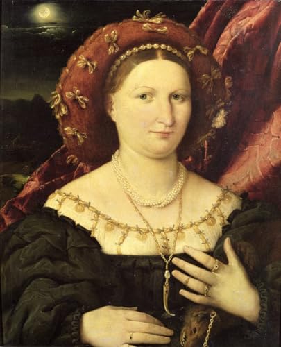 Portrait Lucina Brembati toile murale grand format pour grand mur vide