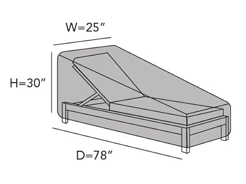 image for Covermates Chaise Lounge Cover - Light Weight Material, Weather Resist