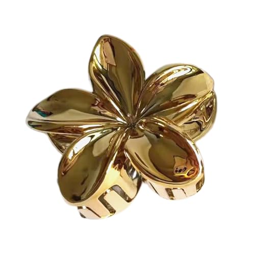 LARUISEE Sweet Flower Shape Hair Clip Hair Clamp Spring Clamps Elegant Barrettes Headwear Colorful Floral Accessories Gold Hairpin