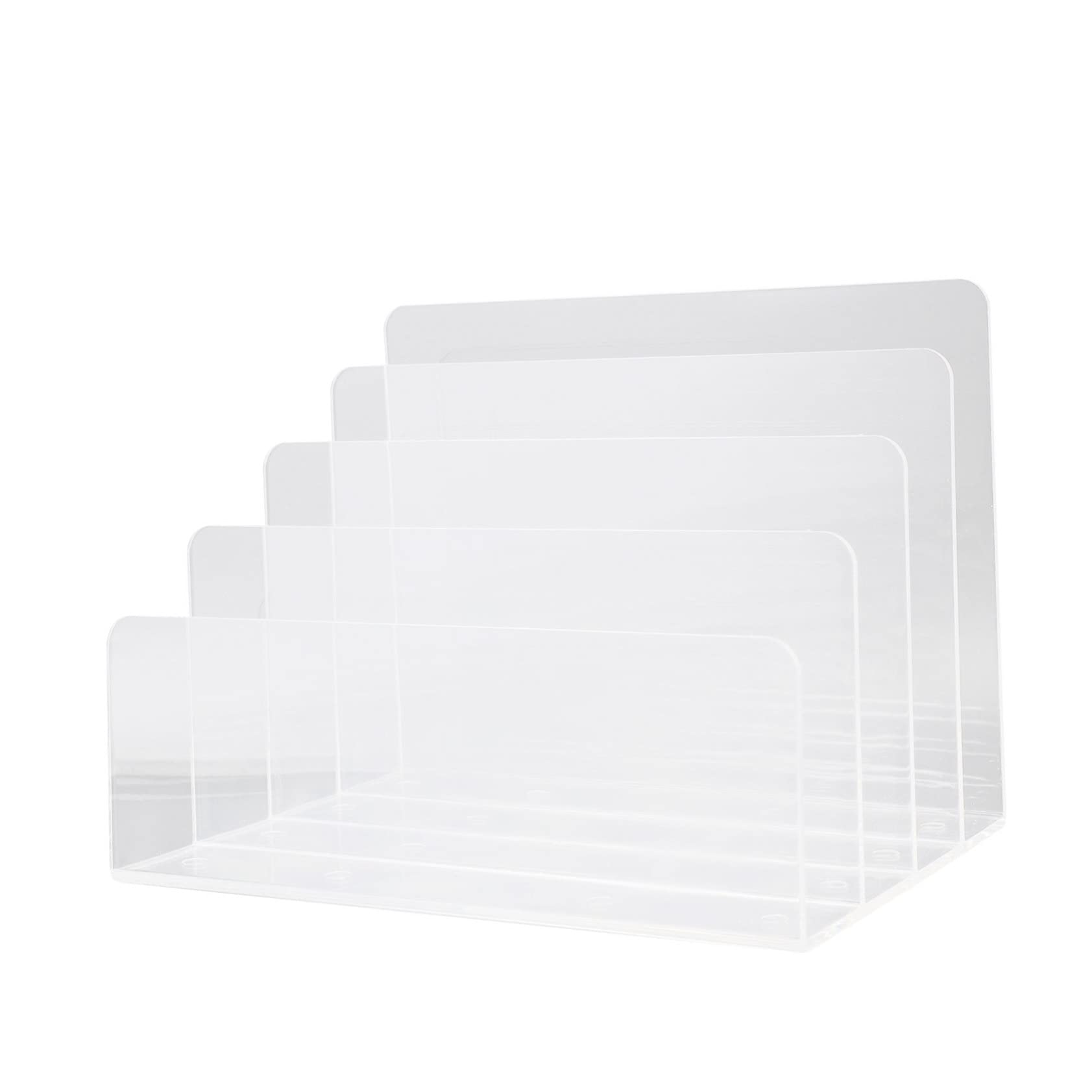 Veemoon Portadocumenti Multifunzione in Acrilico Resistente Organizzatore Documenti Scrivania Riviste per Ufficio Design Elegante e