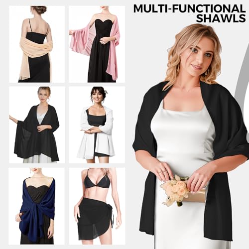 Shawls and Wraps for Evening Dresses, Chiffon Shawl Wraps for Women, Shawls for Wedding, Pashimina Bride Shawl3