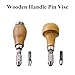 BE-TOOL 3Pcs Pin Vise Set, Universal Multiple Size Pin Vice for DIY Walnut, Beeswax, Olive Nut, Beads, Acrylic, Horn, Olive, Bodhi(Pear Shape)