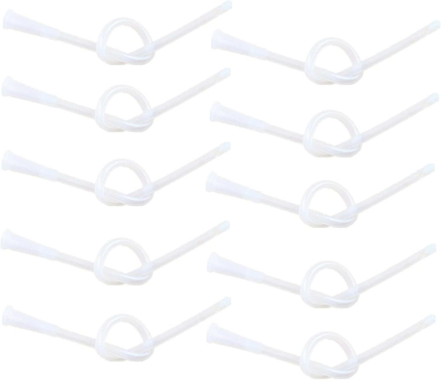 10-Pack Enema Nozzle Tips, 11.8″ Long, 16FR (5.3mm), Home Enema Colonic Irrigation Kit, Enema Supplies Colon Tube, Flexible Comfort Enema Head, Colon Nozzle for Constipation Enema Colon —White