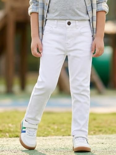 Image of Urbano Juniors Boy's Slim Fit Mid Rise Washed Denim Jeans Stretch