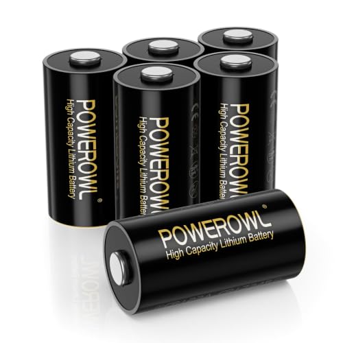 POWEROWL 6 Piezas Pilas CR2 3V Litio, CR15H270 Batería No Recargable para Cámara, Linterna, Telémetro de Golf, Sensores Inteligentes