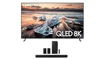 Samsung QN75Q900RB (7680 x 4320) 75&quot; Ultra High Definition QLED 8K TV with a Samsung HW-Q950T 9.1.4 Channel Soundbar with Dolby Atmos and DTS:X (2021)