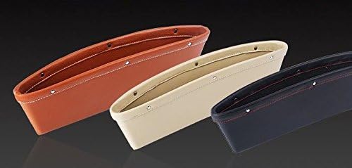 Miniatura 2 de TRUE LINE Automotive TrueLine - Organizador de 2 piezas para asiento de automóvil, organizador de soporte para teléfono (beige)