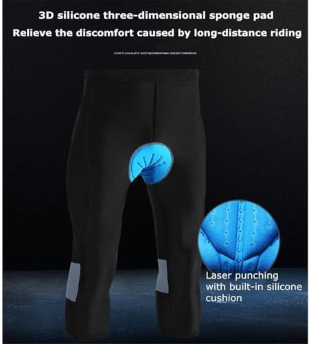 Legging de cyclisme pour homme coussinet éponge haute élasticité - 5