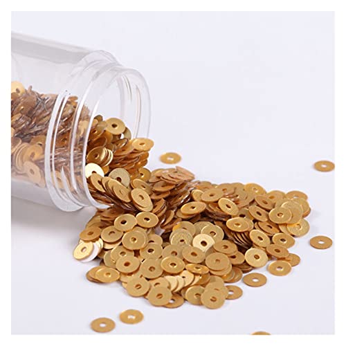 BOSAIYA LP 720pcs/ Lot 6mm Mate Lentejuelas CLORURO DE POLIVINILO Lentejuelas escarchadas con heladas Planas Paillettes Costura de la Boda Artesanía Bricolaje Accesorios de llenado Delgado T111