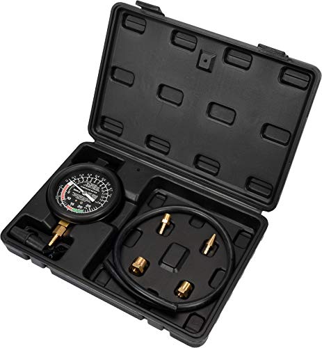 Yato YT-73050 - Medidor de presión (9 piezas), color negro