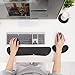Gimars Upgrade Enlarge Silky and Superfine Fabric Gel Memory Foam Keyboard Wrist Rest Set, Ergonomic Keyboard Mouse Wrist Support for Typing Pain Relief, Comfort for Office, Gaming, Computer, Black