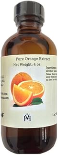 Terpene Free Pure Orange Extract - Sweet Citrus Flavor for Cakes - Cookies - Icing - Filling - Terpeneless - PG Free - Non-GMO - Gluten Free - Kosher - Vegan - 4 ounces