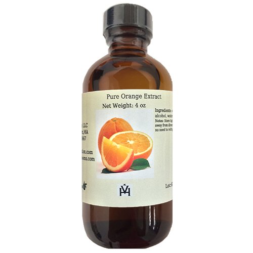 Terpene Free Pure Orange Extract - Sweet Citrus Flavor for Cakes - Cookies - Icing - Filling - Terpeneless - PG Free - Non-GMO - Gluten Free - Kosher - Vegan - 4 ounces
