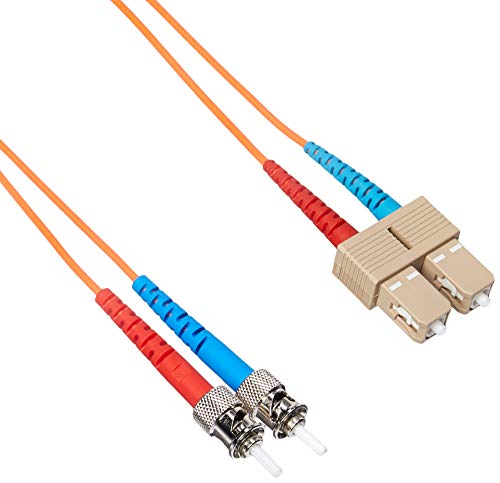 Monoprice 102607 Fiber Optic Cable St/Sc Om1 Multi Mode Duplex-2 Meter (62.5/125 Type), Orange #TOP19