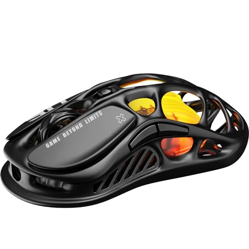 GravaStar Mercury M2 Wireless Gaming Mouse with 26,000 DPI, PAW3395DM Sensor -79g Lightweight Hollowed-Out Design -5 Programmable Buttons -5 Dynamic Lightsync RGB - Image 5