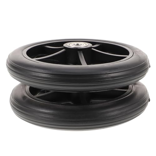 HAPINARY Drive Wheelchair Replacement Wheels 6 Inches Front Wheel Accessory Black High-Strength Easy to Install