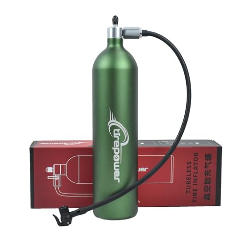 Ctrepower Tubeless Bike Tire Inflator - 1.3L Tubeless Bike Pump for Tubeless Bicycle Tyre Seating...
