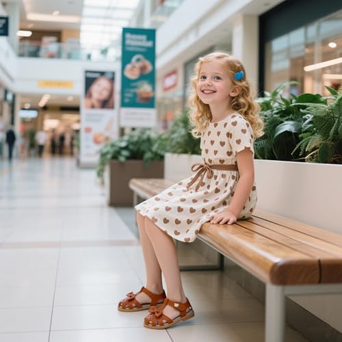 Image of GINFIVE Toddler Girls Sandals Girls Toddler Sandals Little Girls Kids Shoes