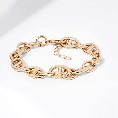 Amazon Essentials 14K Gold Plated Mariner Link Bracelet, Yellow Gold #TOP2