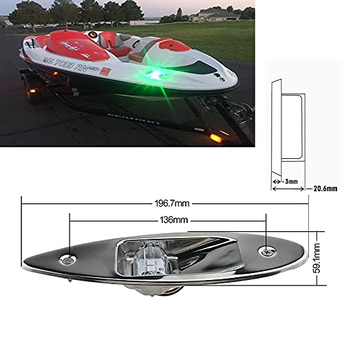 Feux de navigation inox 12V durables et étanches pour bateaux et yachts - 2