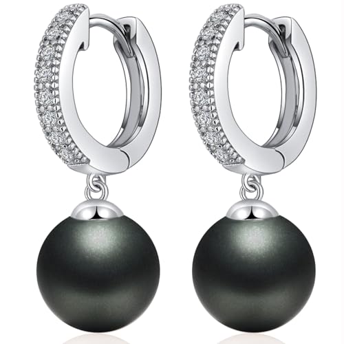 Pendiente Perla Cultivada Pendientes Mujer Colgante Perla De Plata Joyeria Mujer, Pendiente Perla Blanca Gota