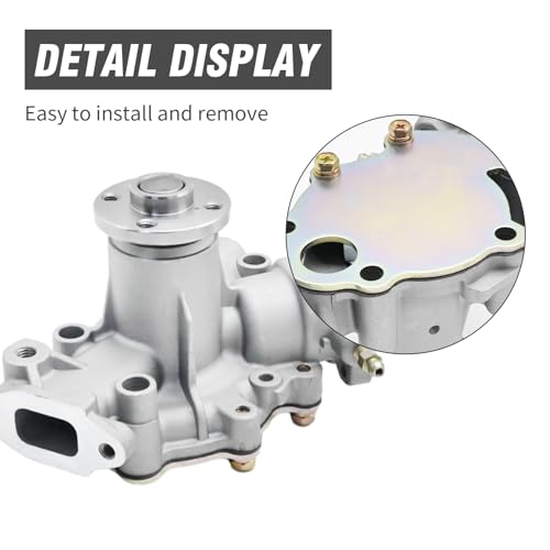 ZUDKSUY 49301-1052 Water Pump With 3 Gaskets 11060-1959 Replacement for Kawasaki Mule 2510 Diesel 2000-2002 Replacement for Mule 3010 Diesel 2003-2008, Repalces 49301-1051 11060-1957 by ZUDKSUY - Image 4