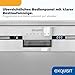 Exquisit Geschirrspüler | 9 Maßgedecke, Energieklasse E, 49 dB Geräusch | 7 Programme, Extra-Trocknung, Startzeitverzögerung, Vorspülen, Power+, Wasserschutz, Geschirrkorb | GSP59309-030E silber