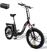 Fafrees F20 Folding E Bike Fatbike Women's 36V 16Ah Battery for Commuting, [Official] Folding Bike 20 Zo...
