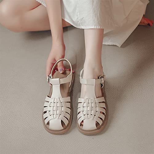 ls for Women ls Breathable high Heels Buckle Low-top Female Flat shoes6.5 UK2