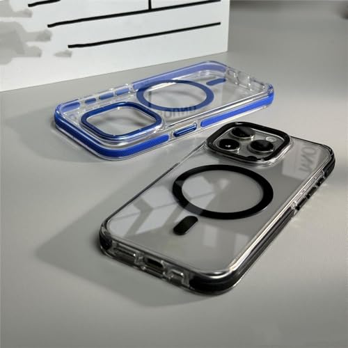 Housse iPhone 13 Pro transparente bleue idéale pour le bureau - 6