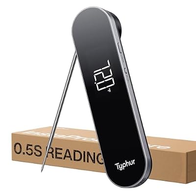 Typhur InstaProbe Core 0.5 Sec Instant Read Meat Thermometer Digital with Readable Display in Sunlight for Cooking, IP67 Waterproof for Grill, BBQ, Cooking, Smoker, Fathers Day Gift