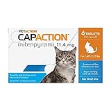CAPACTION Fast-Acting Oral Flea Treatment for Cats (2-25 lbs), 6 Doses, 11.4 mg