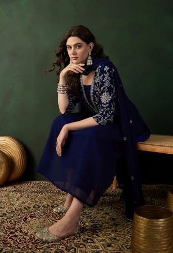 Image of SheWill Kurta Set for Women - Maroon Velvet Zari Sequence Cording Embroidered Kurta with Pant and Cutwork Organza Dupatta