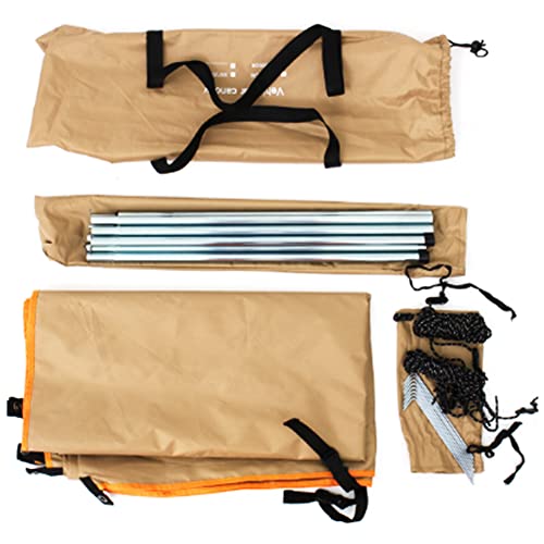 Toldo parasol para furgonetas camper - Conversiones de furgonetas - Autocaravanas o caravanas (caqui) - Refugio al aire libre para camping y viajes