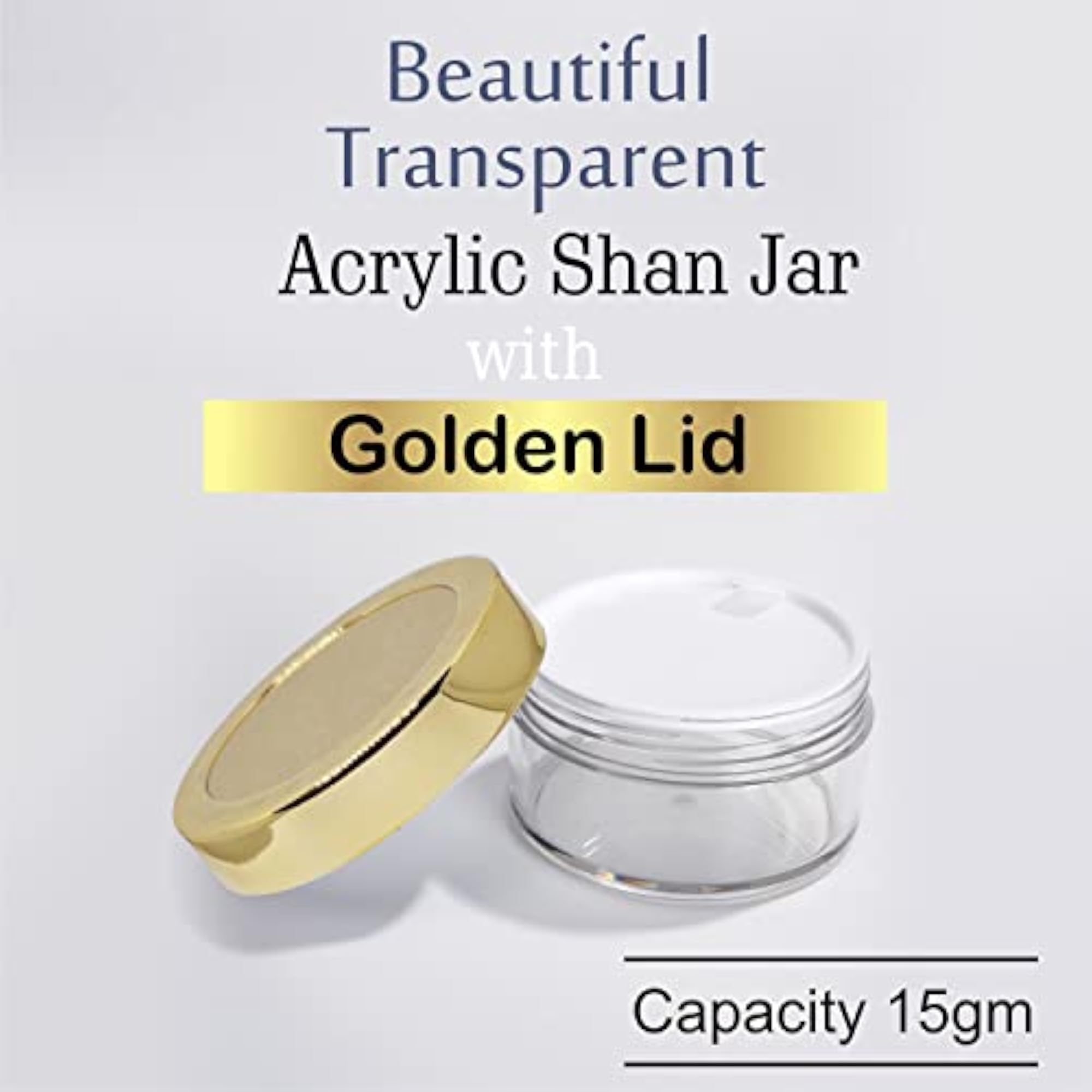 Avnii Organic's Cosmetics Shan Jars with Gold Lids