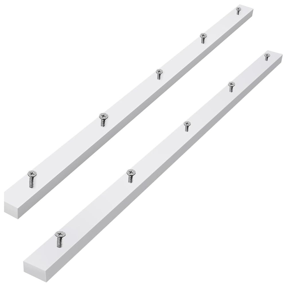 IJSDNVJNDX Ideal for U Tracks 2 Pack Crosscut Sled for Table Saw, Miter Slot Runners, UHMW Miter Bar with Predrilled Holes& Screws