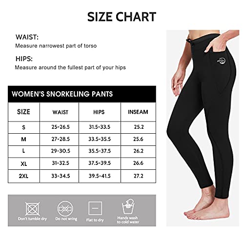 Fitst4 Wetsuit Pants Women's 2.5Mm Neoprene Surf Pants Keep Warm For Water Aerobics Diving Surfing Swimming Snorkeling Canoeing Paddling Kayaking Black S #TOP6