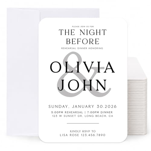 Andaz Press Rehearsal Dinner Invites
