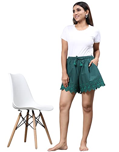 Image of B STORIES Women's Ultra-Soft Printed 100% Viscose Culotte Shorts | Soft Casual High Waist Lounge Shorts | Girls Ladies Stylish Quirky Casual Summer Beach Bottoms (S-XXL)