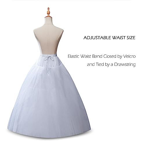 Cezom A-Line Hoopless Petticoat Crinoline Underskirt Slips Wedding Accessories Mpt022 #TOP3