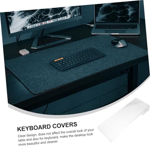 Protector de teclado de acrílico blanco que reduce la limpieza y evita suciedad 5
